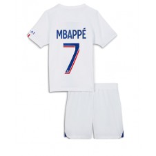 Paris Saint-Germain Kylian Mbappe #7 Tredjeställ Barn 2022-23 Korta ärmar (+ Korta byxor)